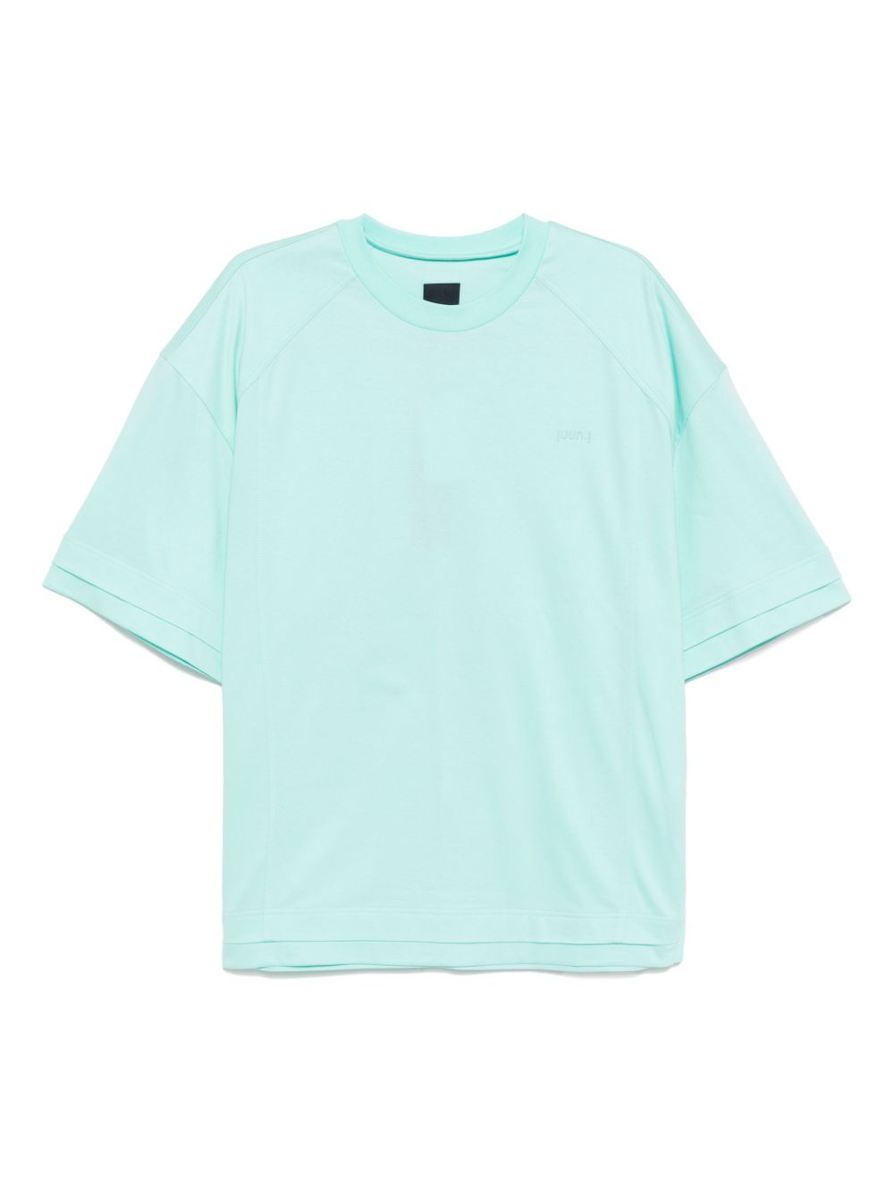 Juun.J layered short-sleeved T-shirt - Green