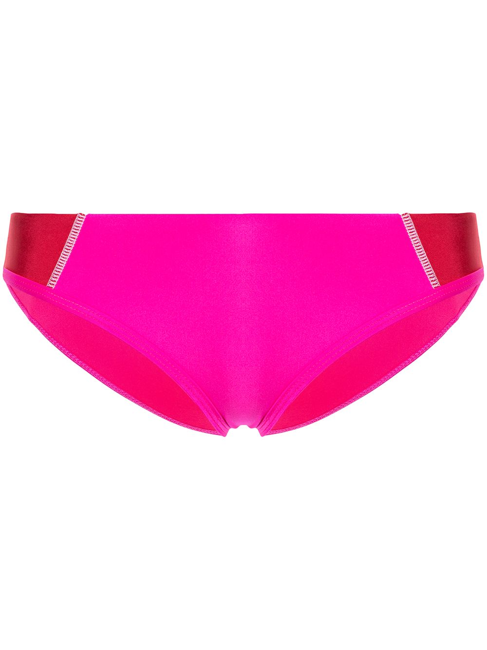 Ella two-tone bikini bottom - Red