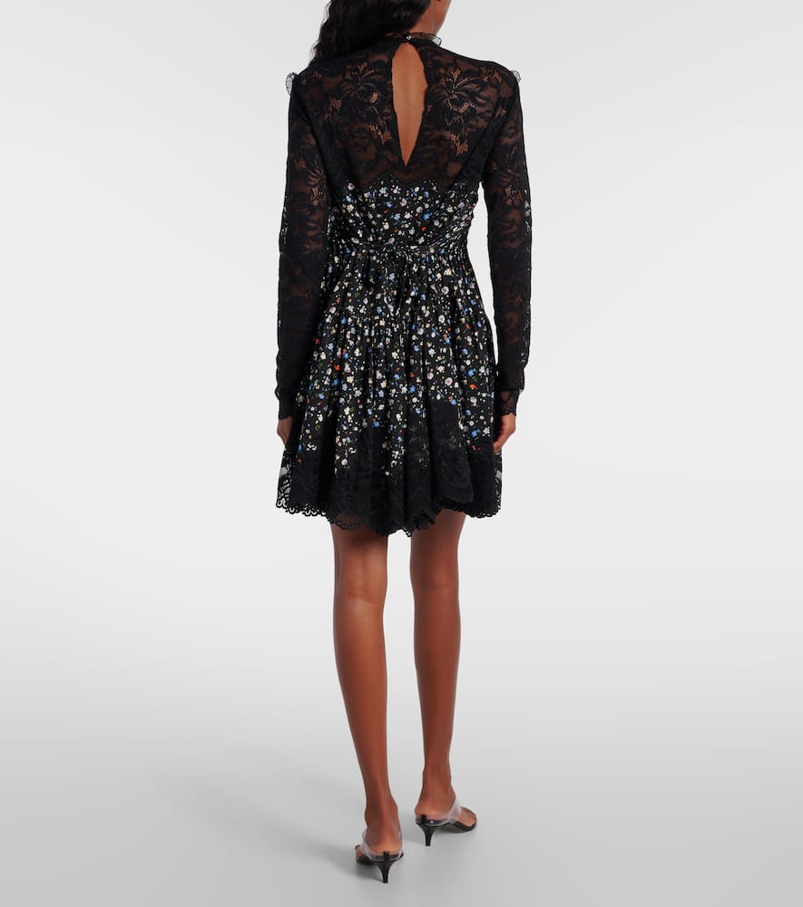 Floral lace minidress