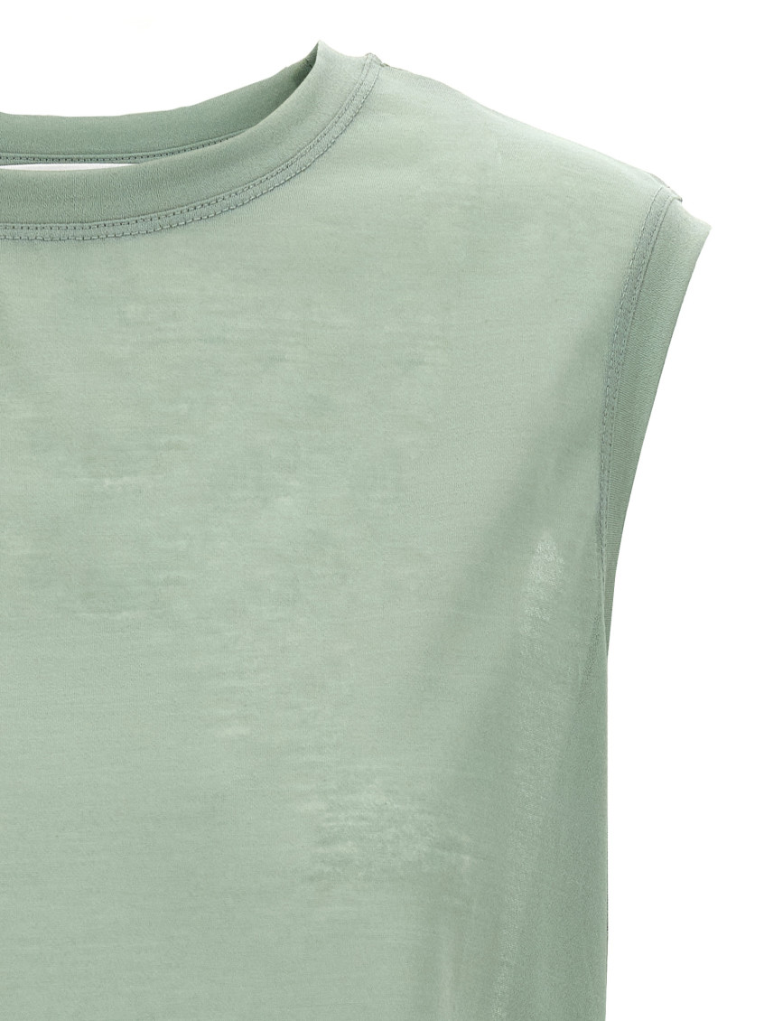 Green Logo embroidery top