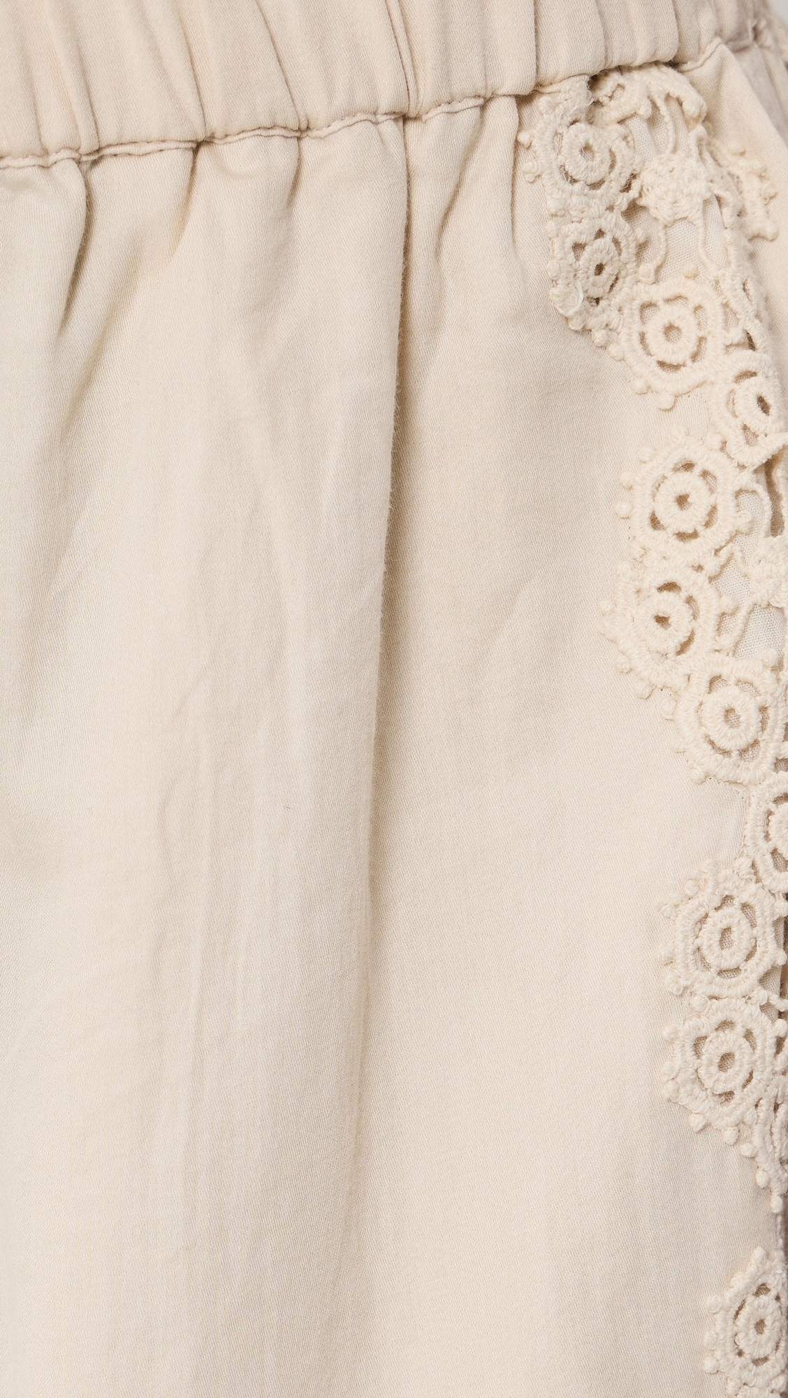 Adonna Embroidered Pants Cream