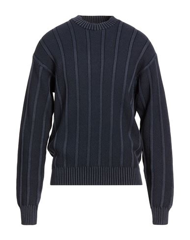 Man Sweater Midnight blue Size M Cotton