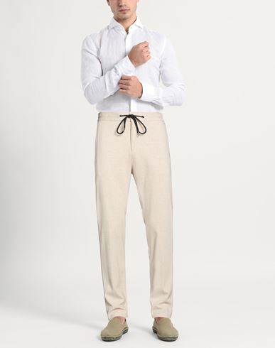 Man Pants Beige Size 32 Viscose, Polyamide, Elastane