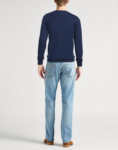 Man Sweater Blue Size 40 Cashmere