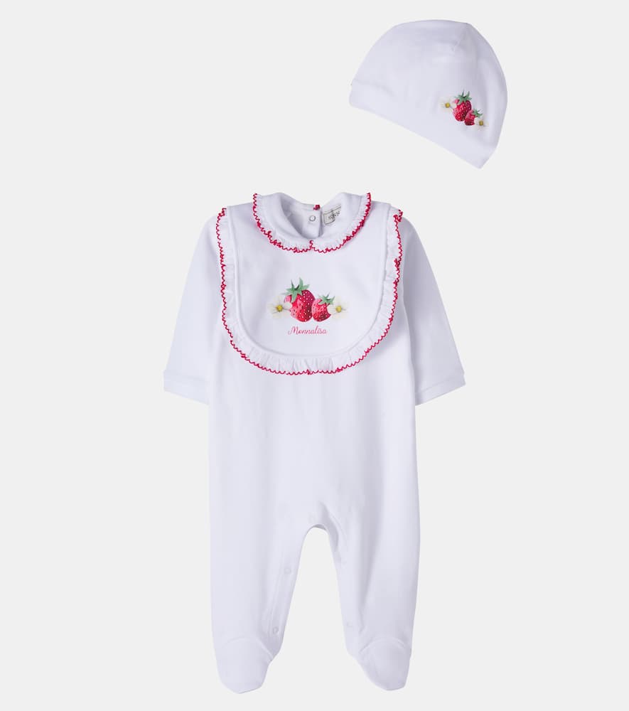 X Disney baby cotton playsuit, hat, and bib set