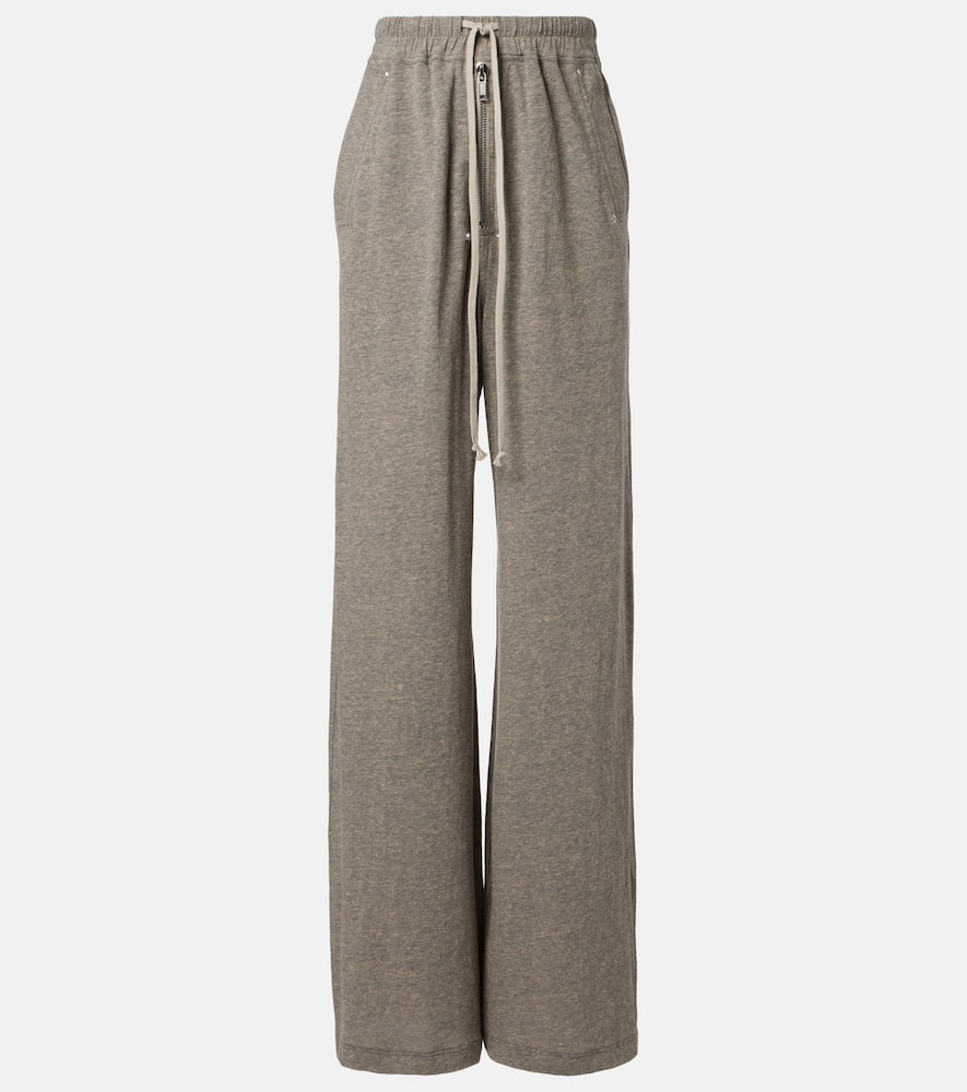 Cotton-blend jersey sweatpants