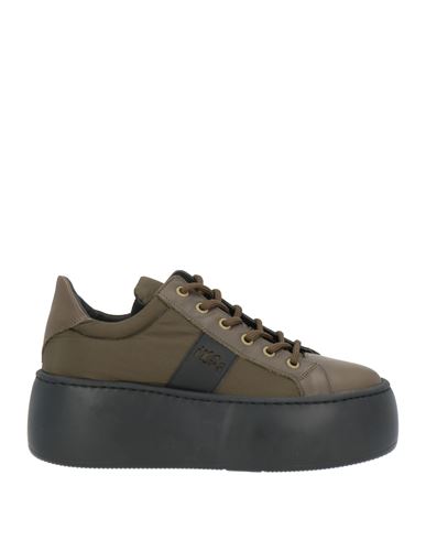 Woman Sneakers Military green Size 7 Textile fibers