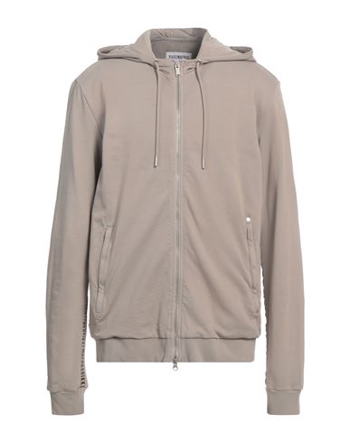 Bikkembergs Man Sweatshirt Khaki Size XS Cotton, Elastane