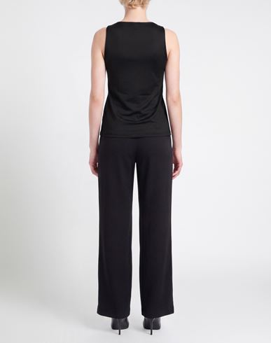 Woman Top Black Size 6 Polyester, Elastane