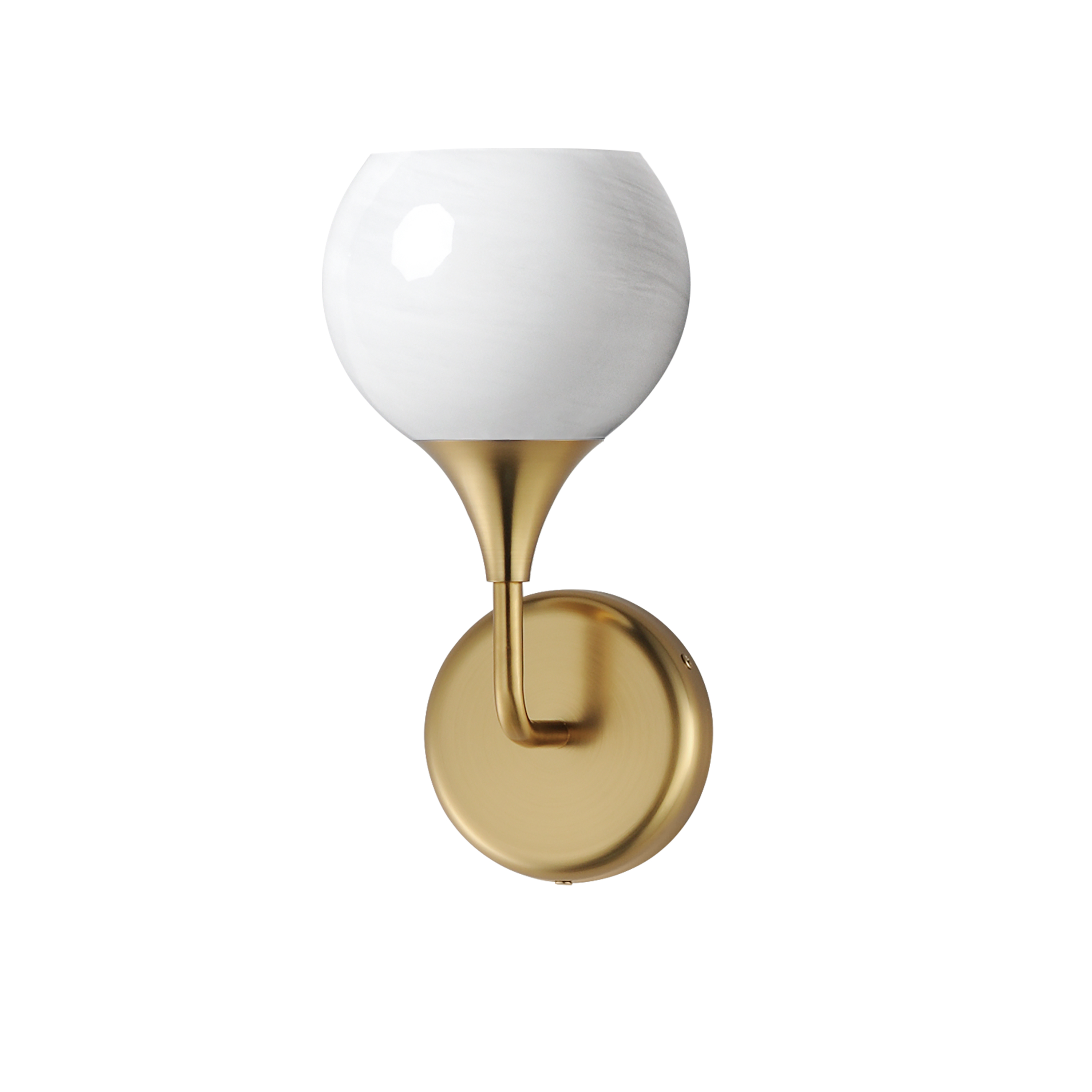 Natural Aged Brass Wall Sconce from the Neve Collection