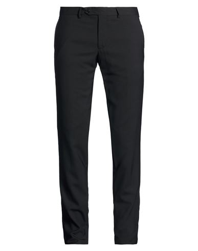 Man Pants Black Size 40 Wool, Polyester