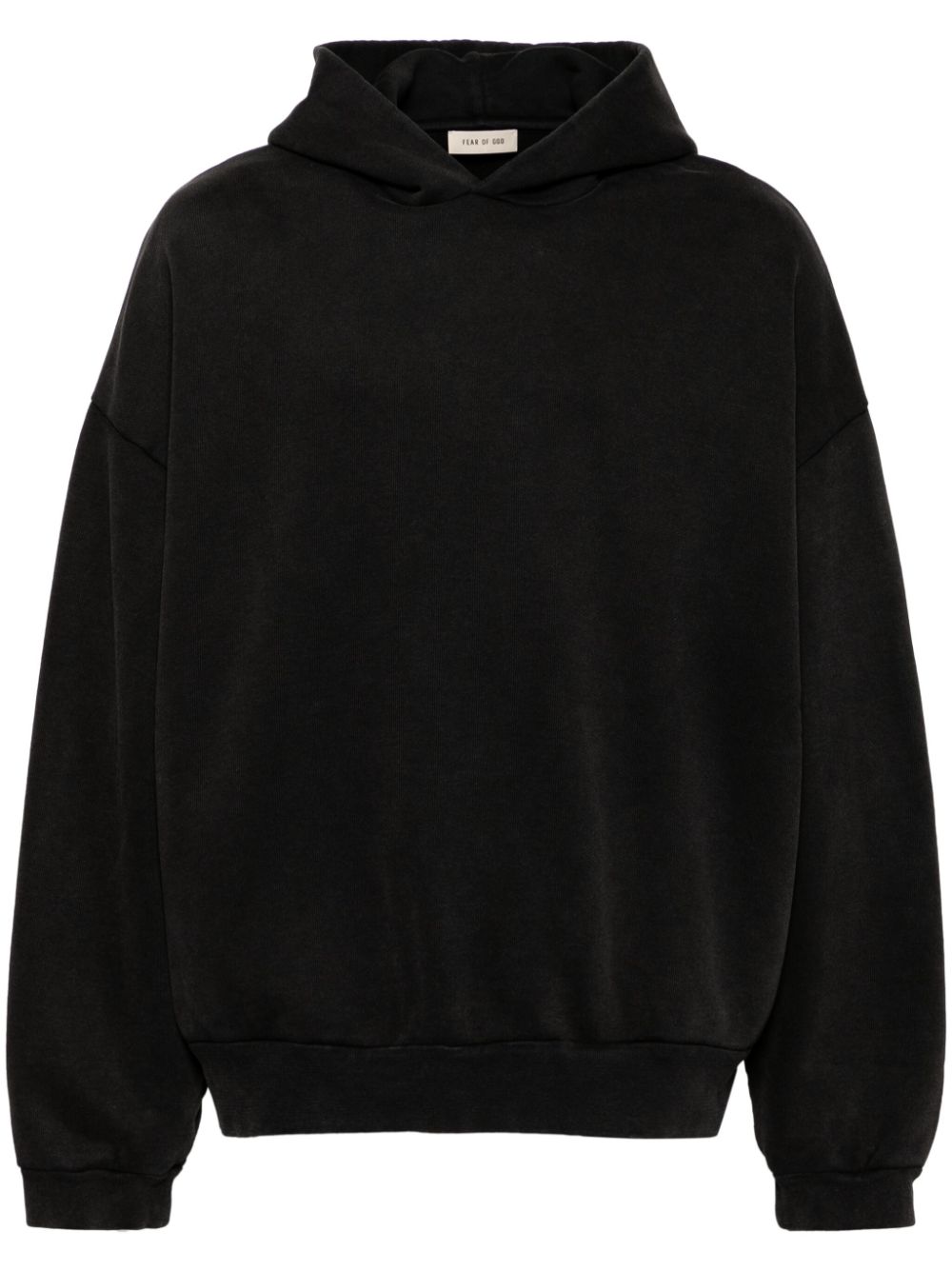 Graphic-print hoodie - Black