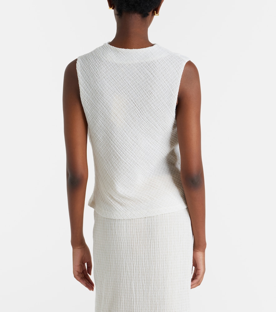 Draped knitted top