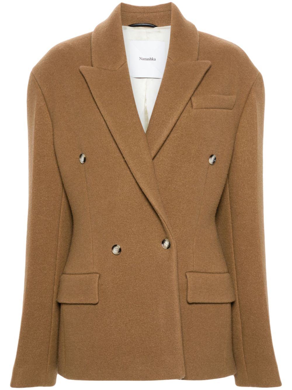 Double-breasted blazer - Brown