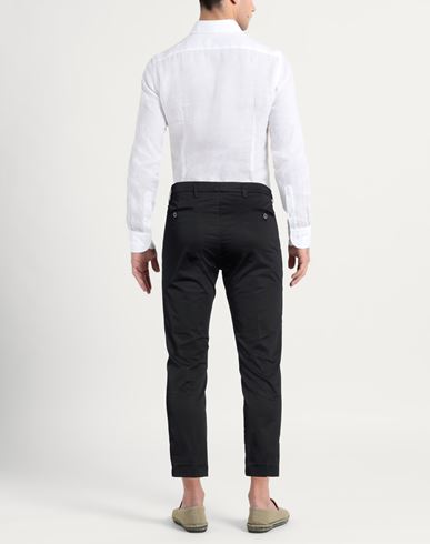 Man Pants Black Size 28 Cotton, Elastane