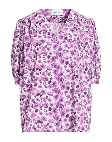Odì Odì Woman Top Purple Size S Polyester, Elastane