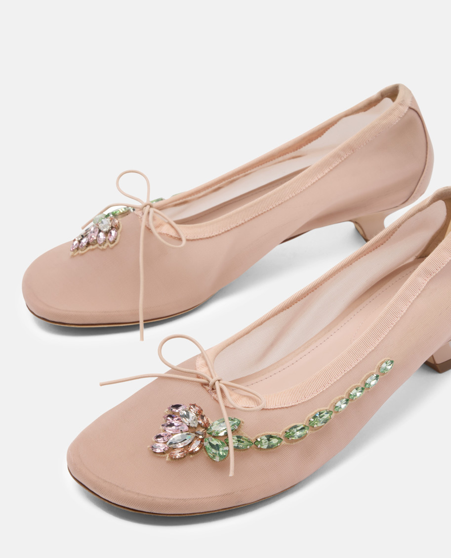 Mesh Ballerina Heel