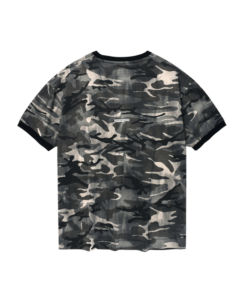 ANTI LOVE CAMO RINGER TEE BLACK