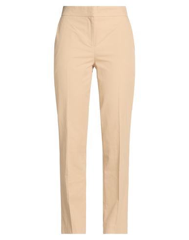 Woman Pants Beige Size 4 Cotton, Lyocell