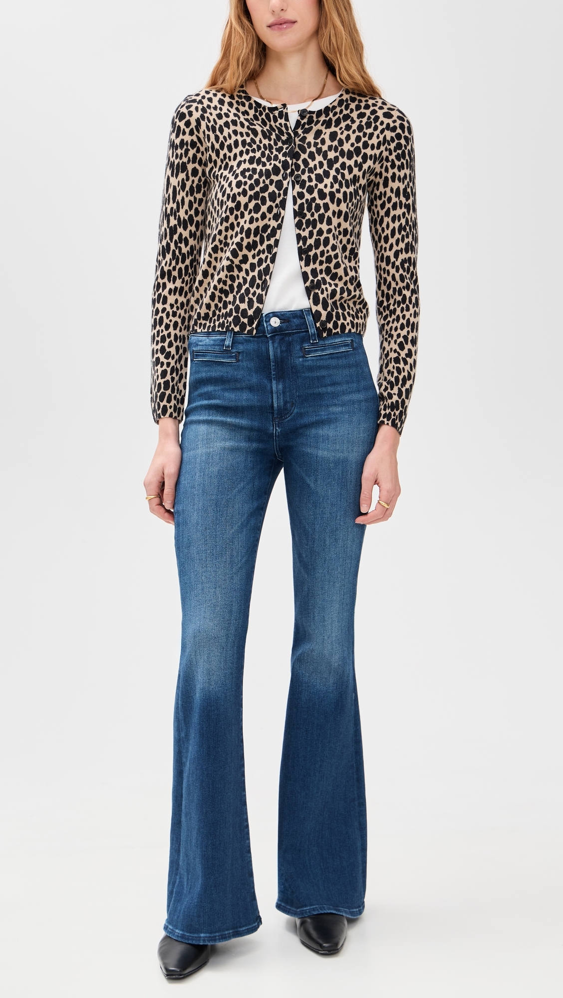 Lilah Flare Jeans with Welt Pocket Marvita