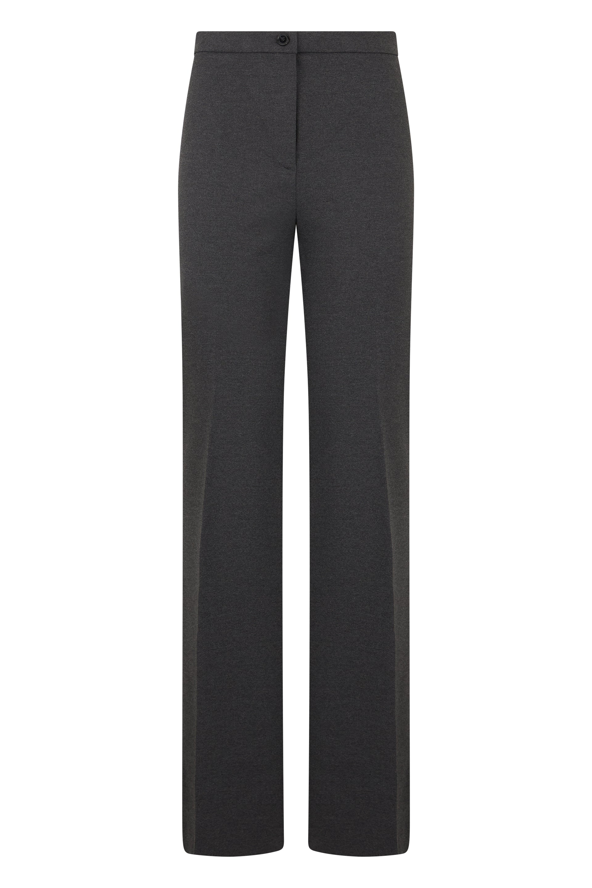 High-Waist Straight-Cut Crease Trousers