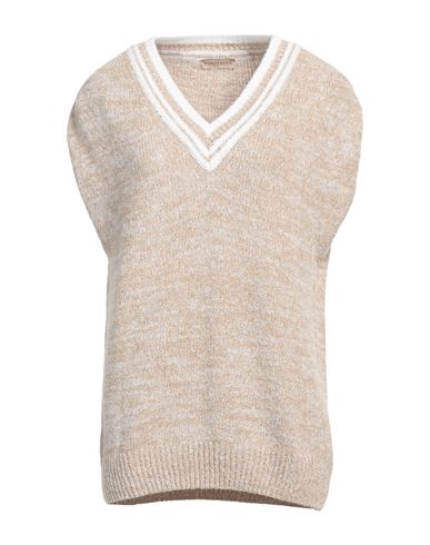 Purotatto Woman Sweater Sand Size 12 Cotton, Polyamide