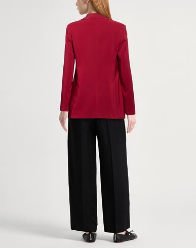 Woman Blazer Red Size M Polyester, Elastane