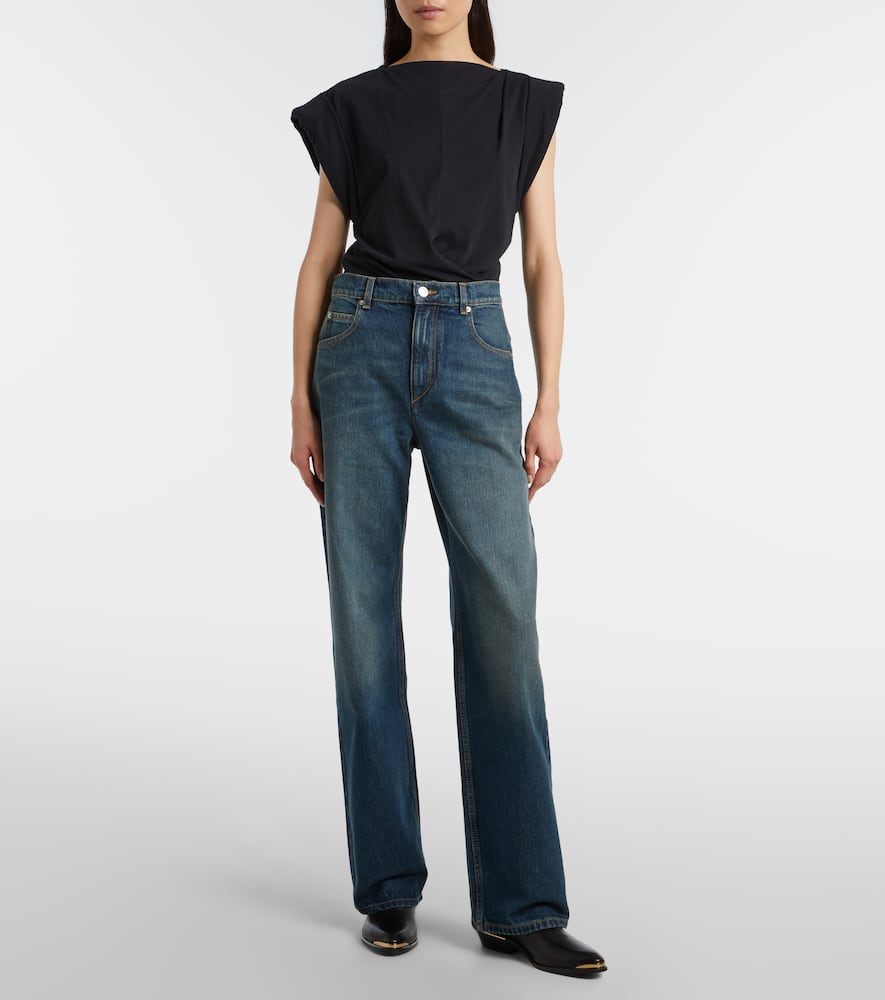 Dromie mid-rise straight jeans