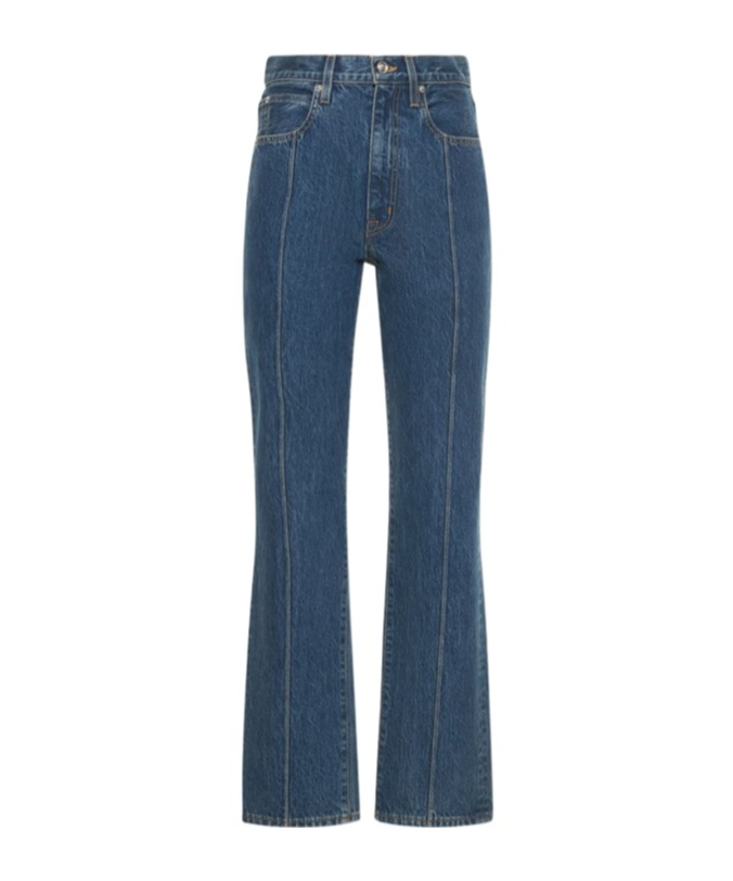 London pintuck straight jeans