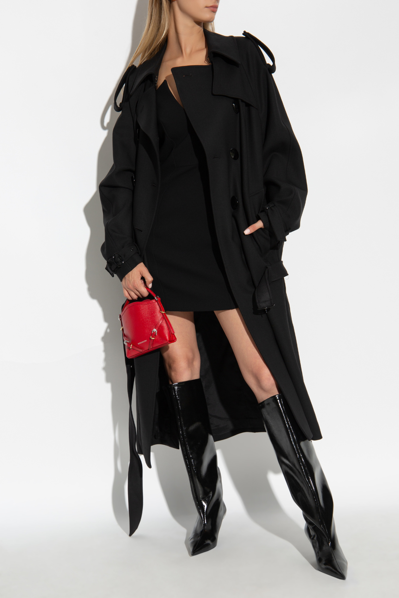 Short Strappy Dress, Women's, Black