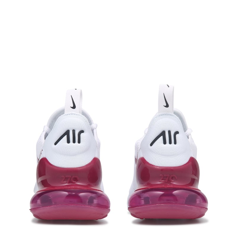 Kids' Air Max 270 Sneaker Big Kid Shoes (White/Pink)