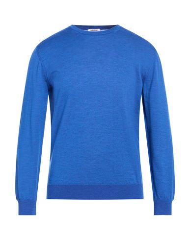 Man Sweater Blue Size 42 Merino Wool