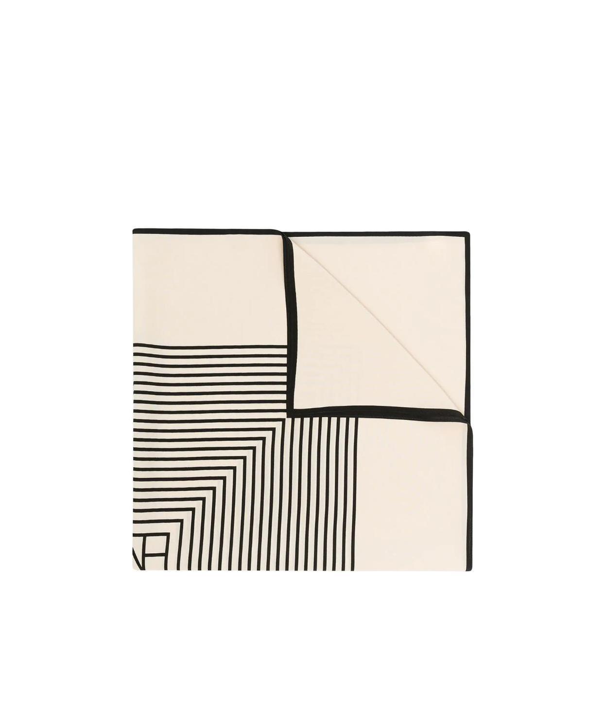 Stripe print scarf
