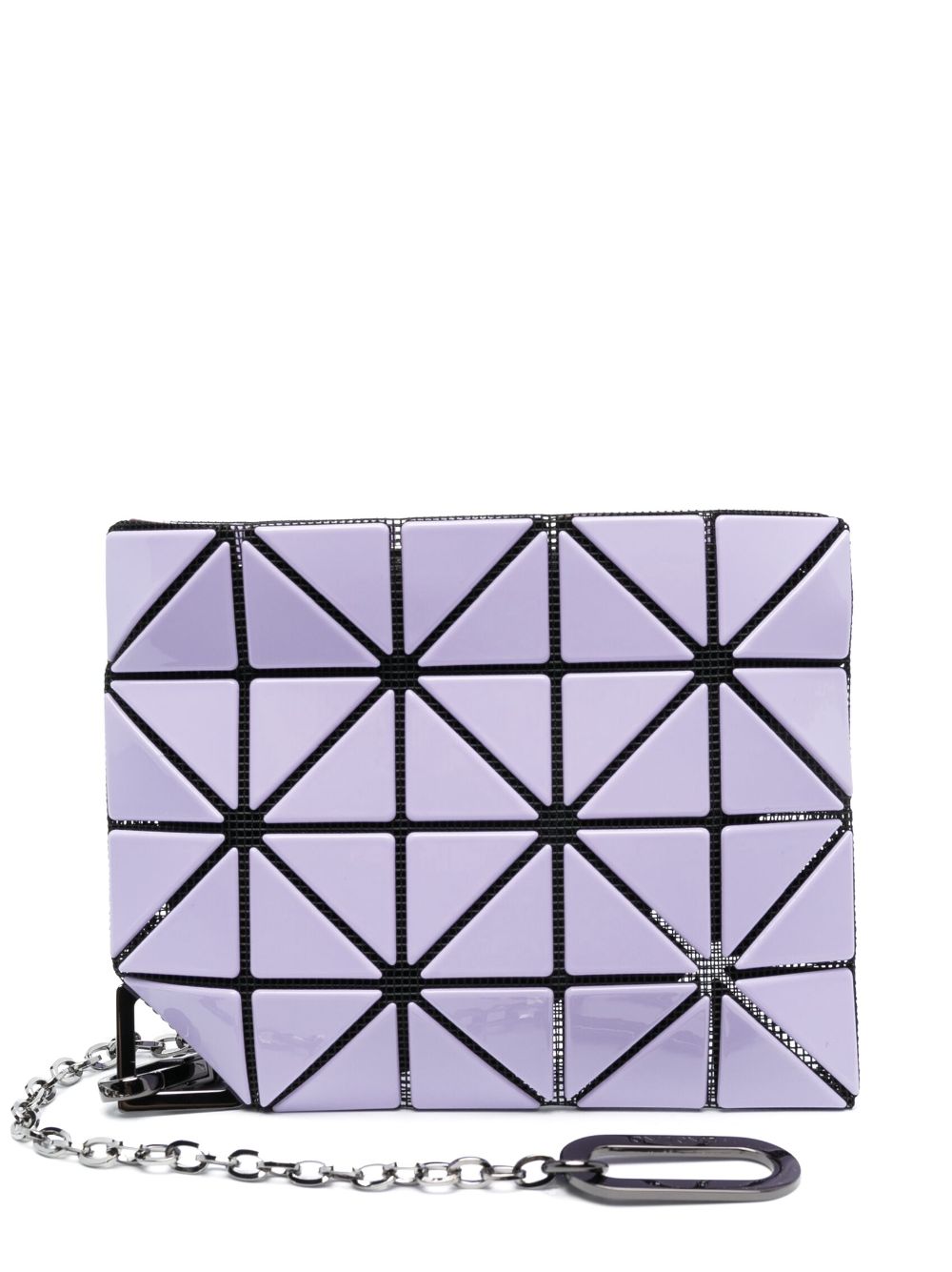 Geometric panelled wallet - Purple