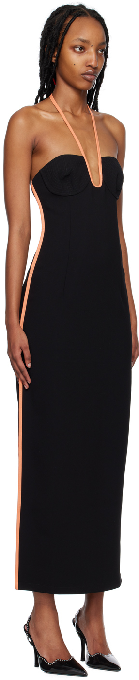 Black Nacia midi dress