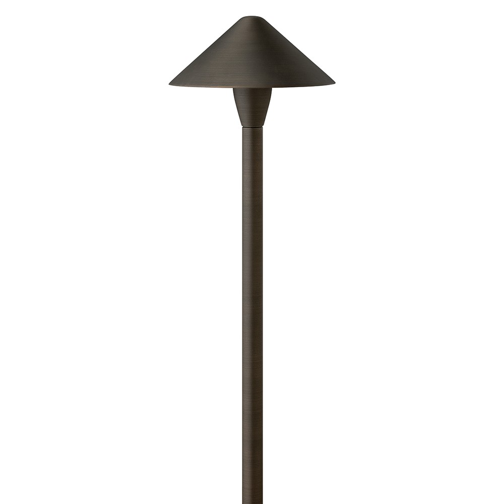 Brass Satin Black LED Path Light from the Hardy Island Path Light Collection