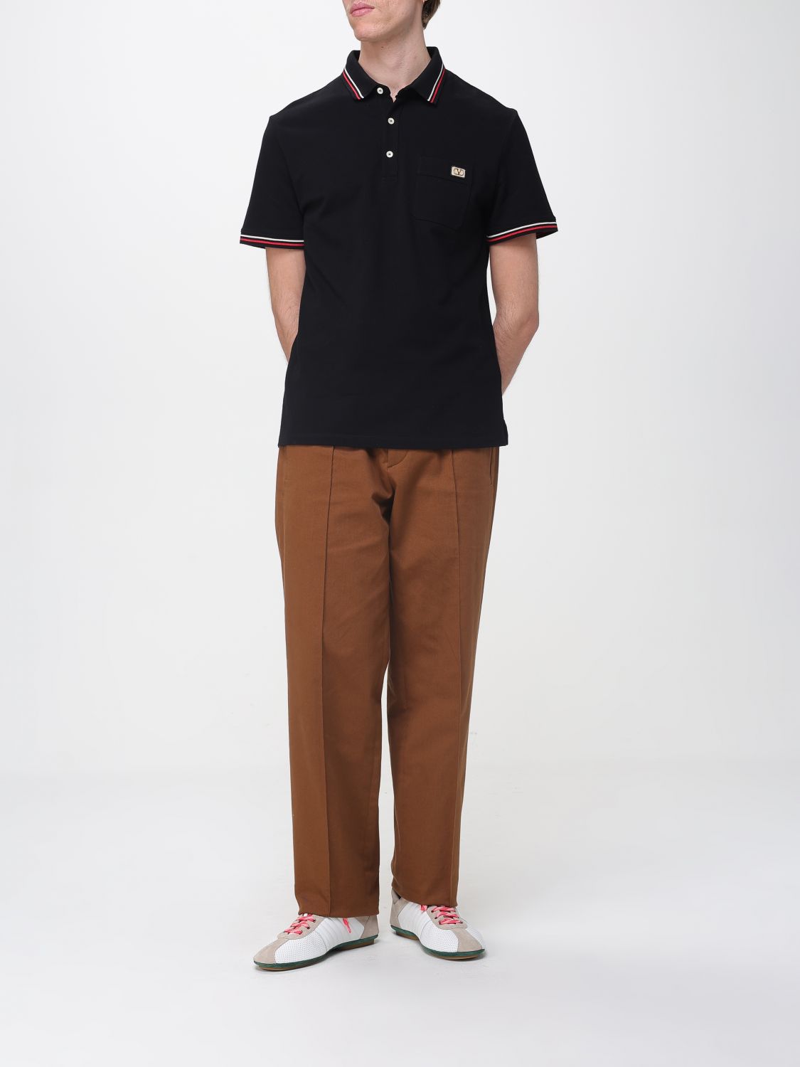 Polo Shirt Men color Black