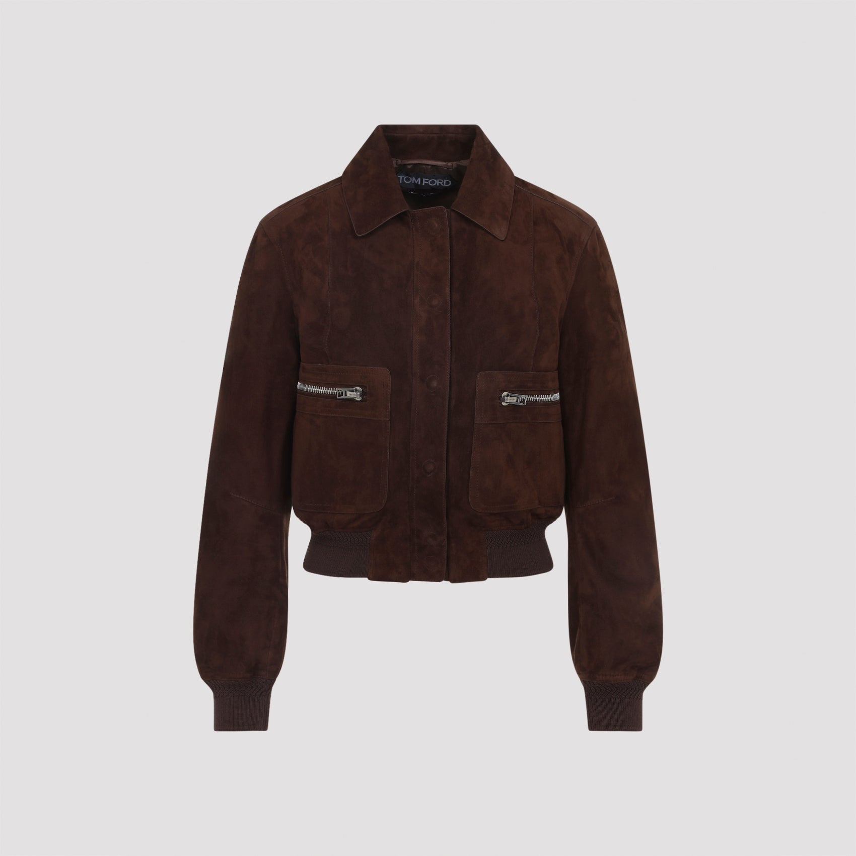 Suede Lambskin Bomber Jacket
