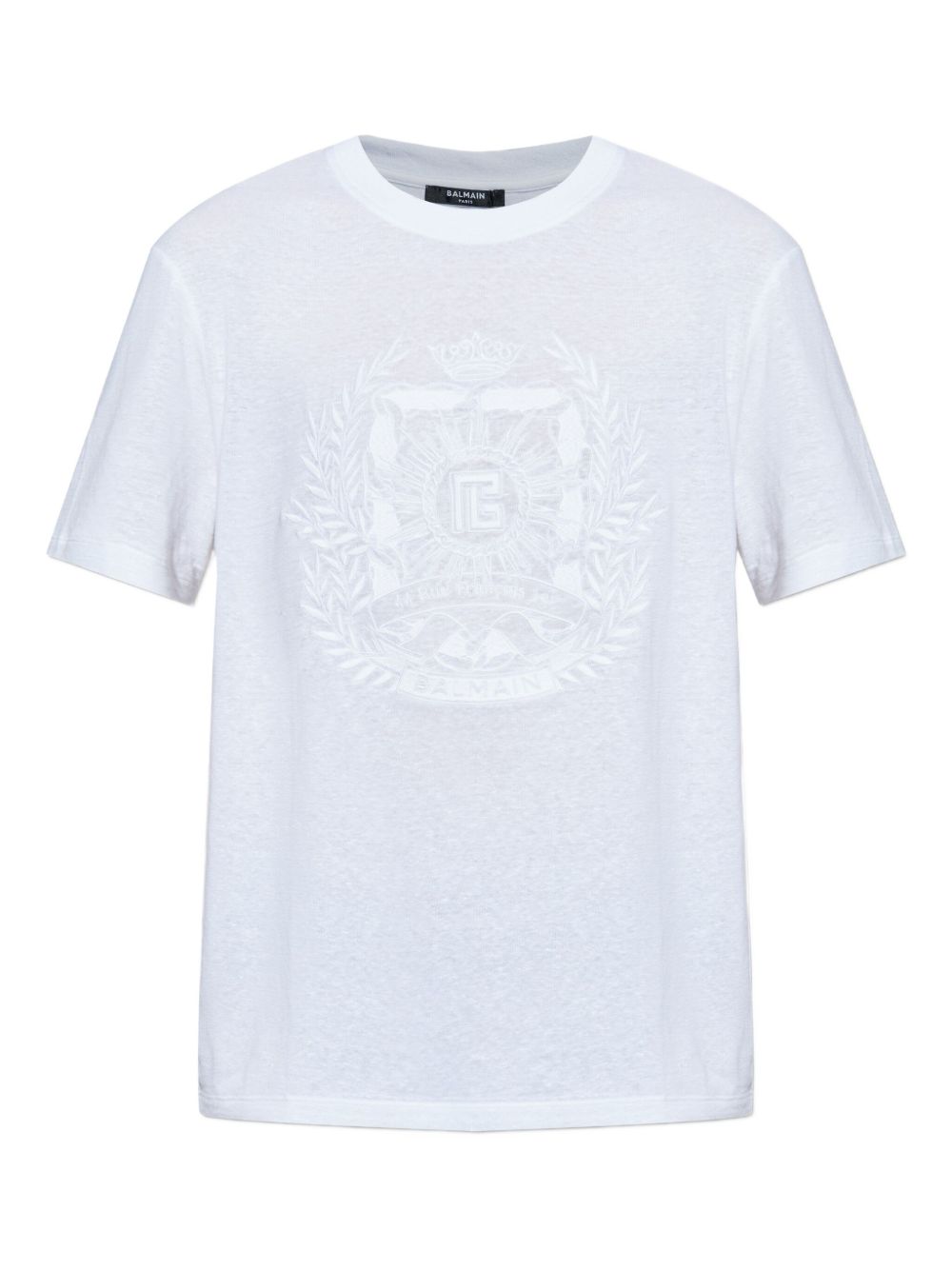 Embroidered-logo T-shirt - Blue