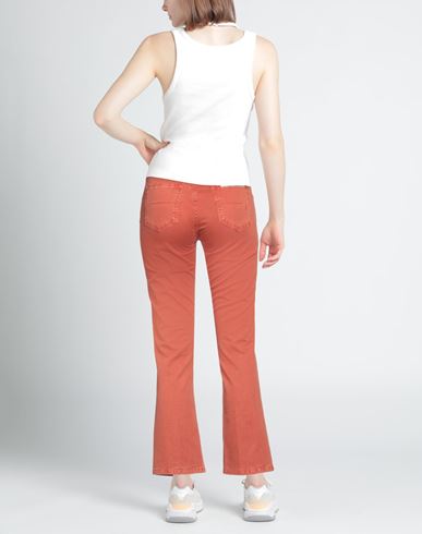 Re_hash Woman Jeans Rust Size 26 Cotton, Elastane