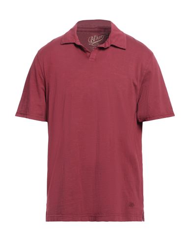Bl'ker Man Polo shirt Burgundy Size XL Cotton
