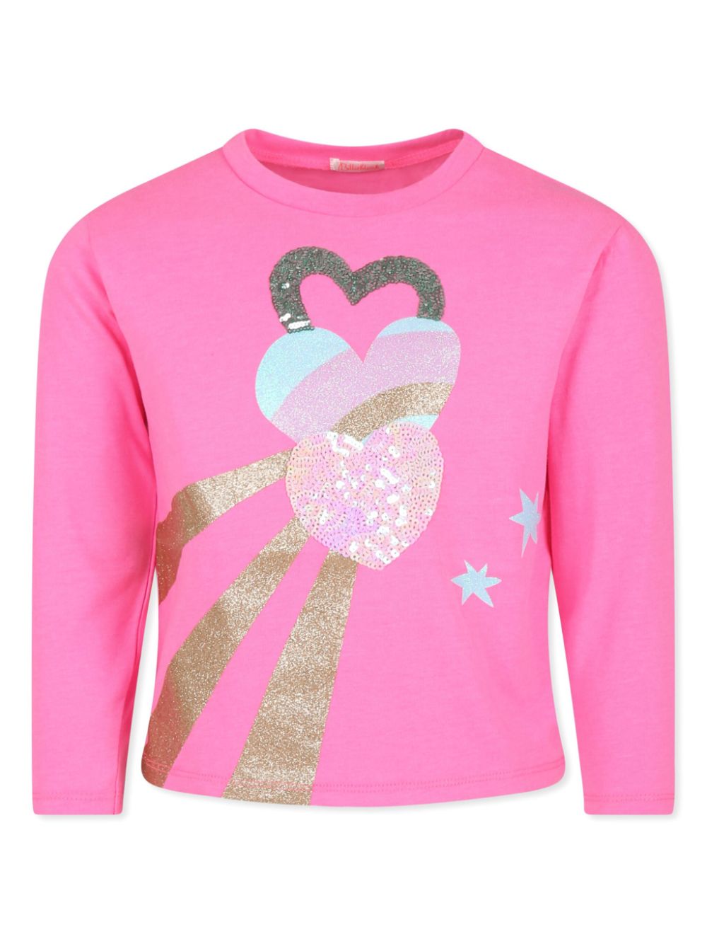 Sequin-embellished t-shirt - Pink