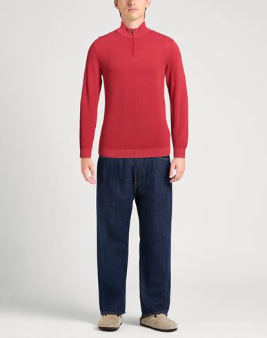 Man Turtleneck Red