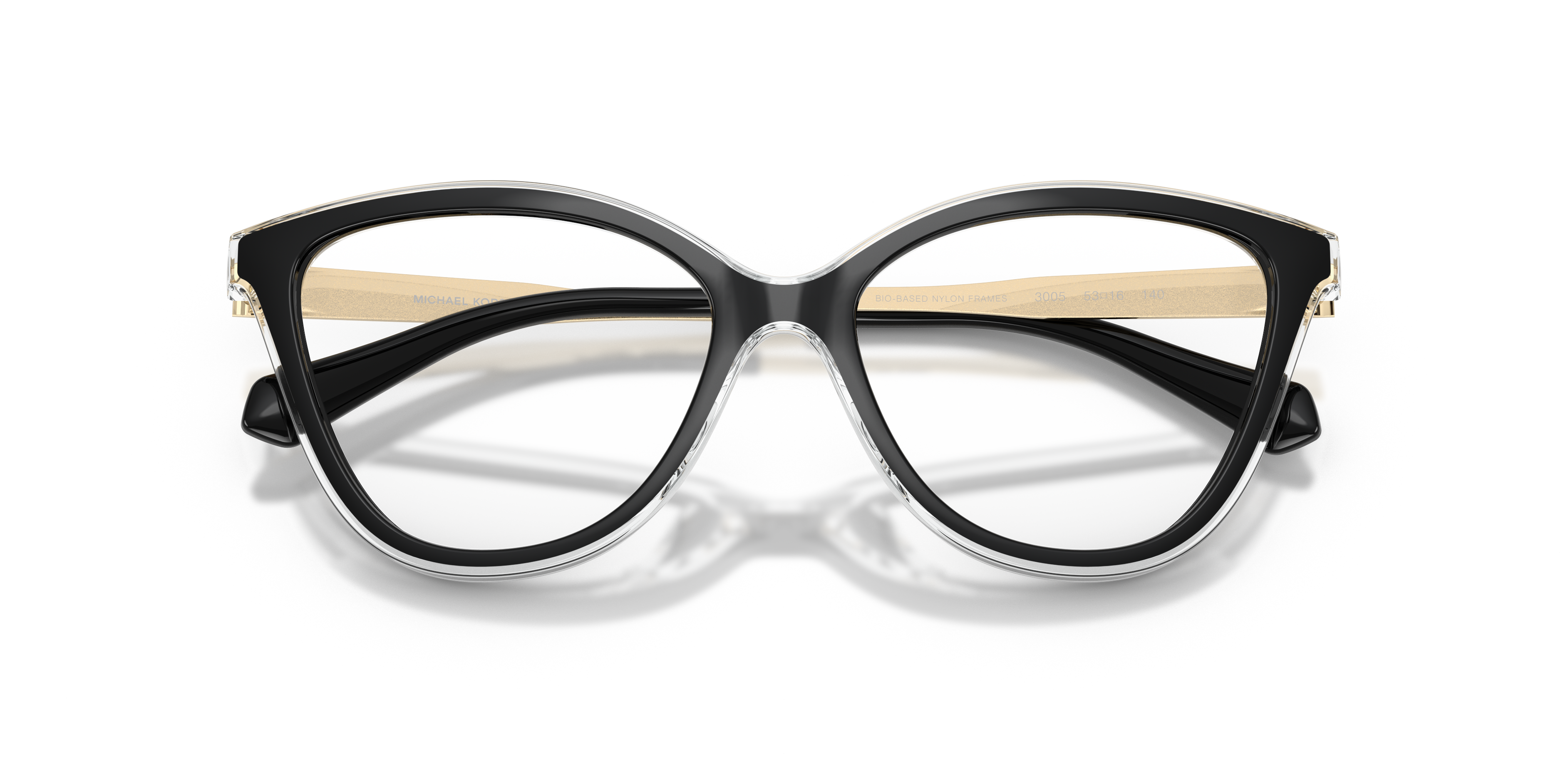 Michael Kors Mujer Michael Kors MK4190U COSTA BRAVA 3005 Monturas ópticas Inyectado Negro Transparente Cat Eye Norma