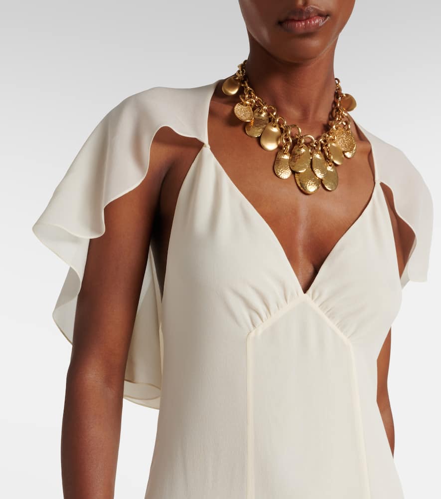 Chloé Silk chiffon midi dress