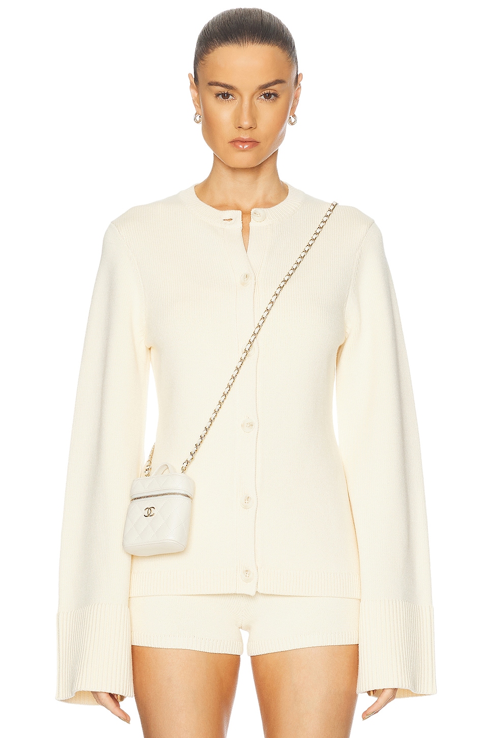 SER.O.YA Tira Cardigan in Cream.  XS. Also in L, M