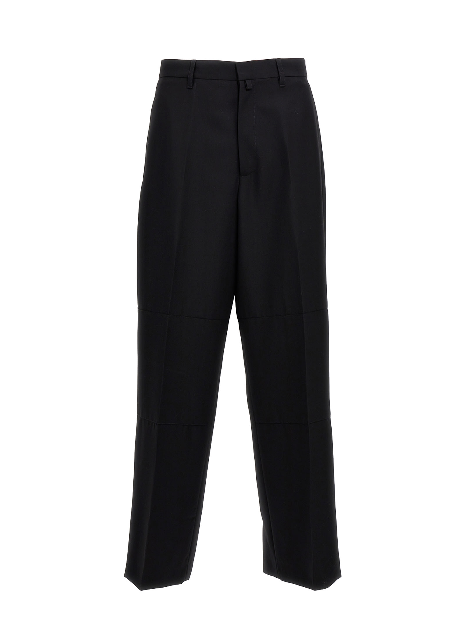 Wide-leg wool suit trousers - TAP SHOE NO COLOR