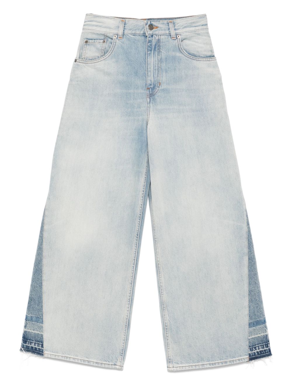 Chloé logo-patch jeans - Blue