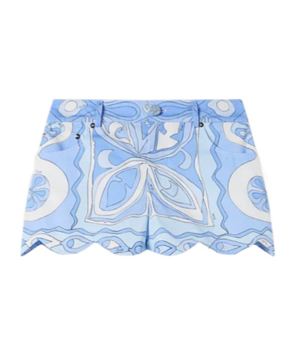 PUCCI Angoli Scalloped Printed Shorts