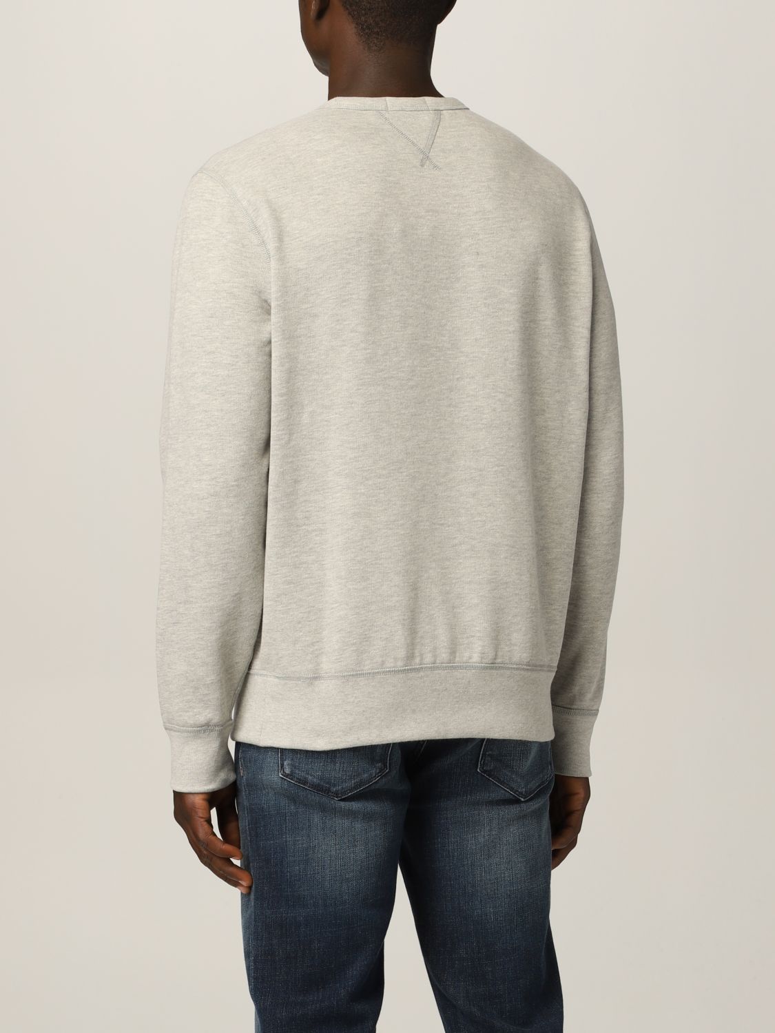 Cotton jumper with logo